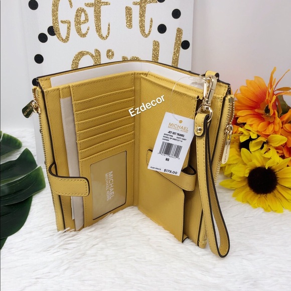 NWT Michael Kors Jet Set Double Zip Wristlet -DD - Picture 8 of 8